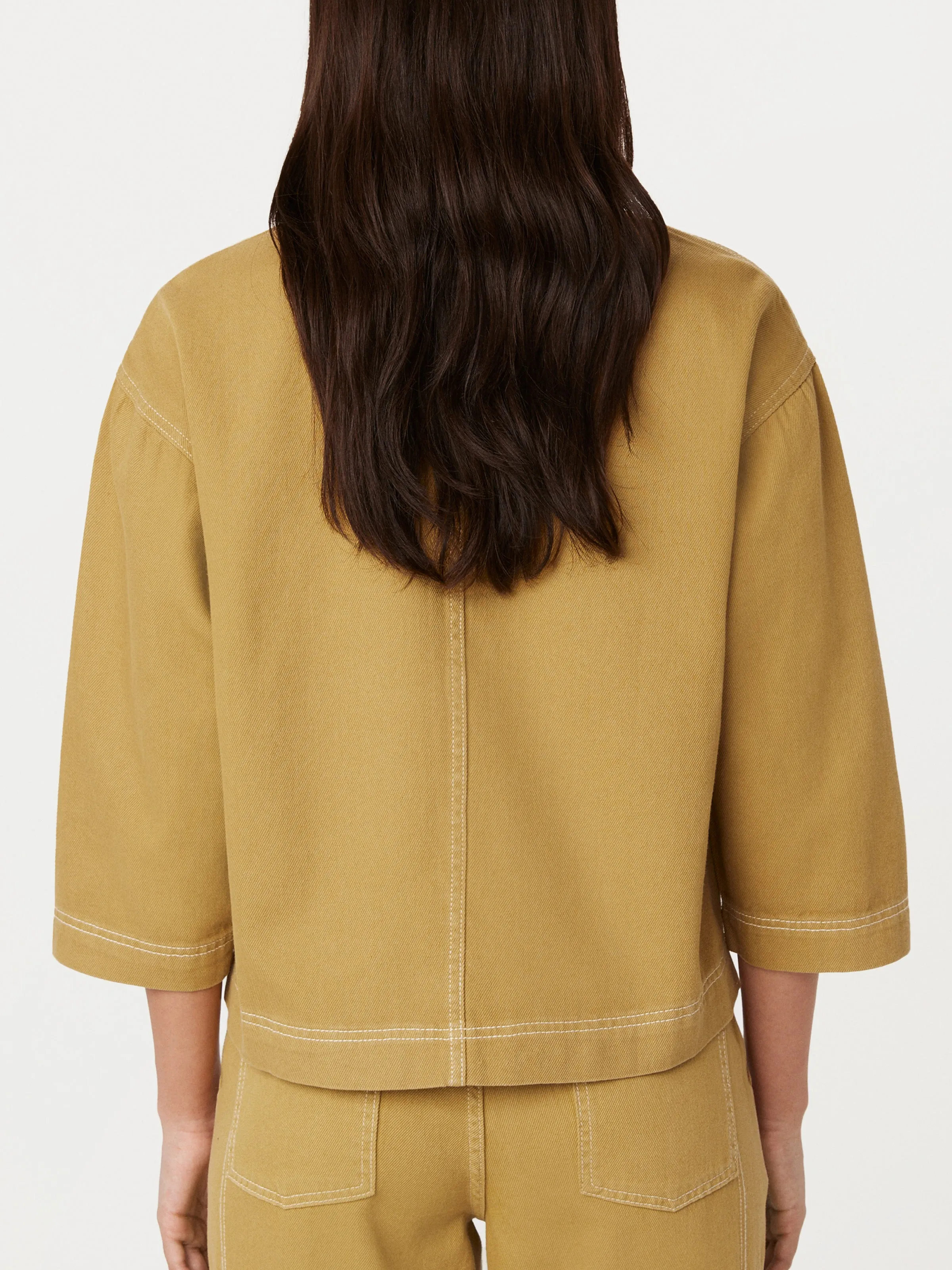 The Utility Overpiece Jacket in Golden Beige