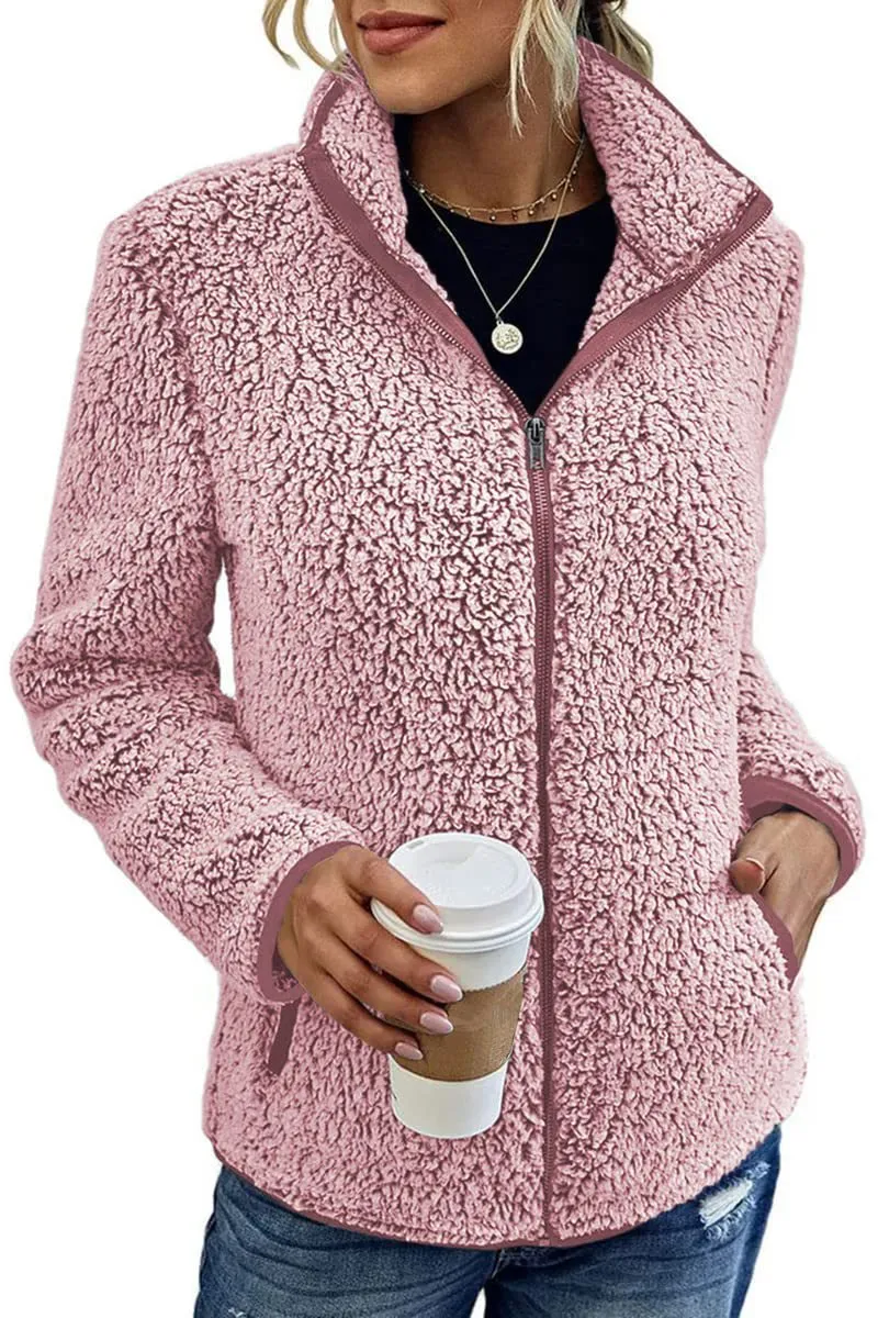 Top Sweater Women's Casual Bubble Velvet Coat - PLEASE ORDER SIZE BASED ON SIZE CHART - SIZE MAY DIFFER FROM USUAL