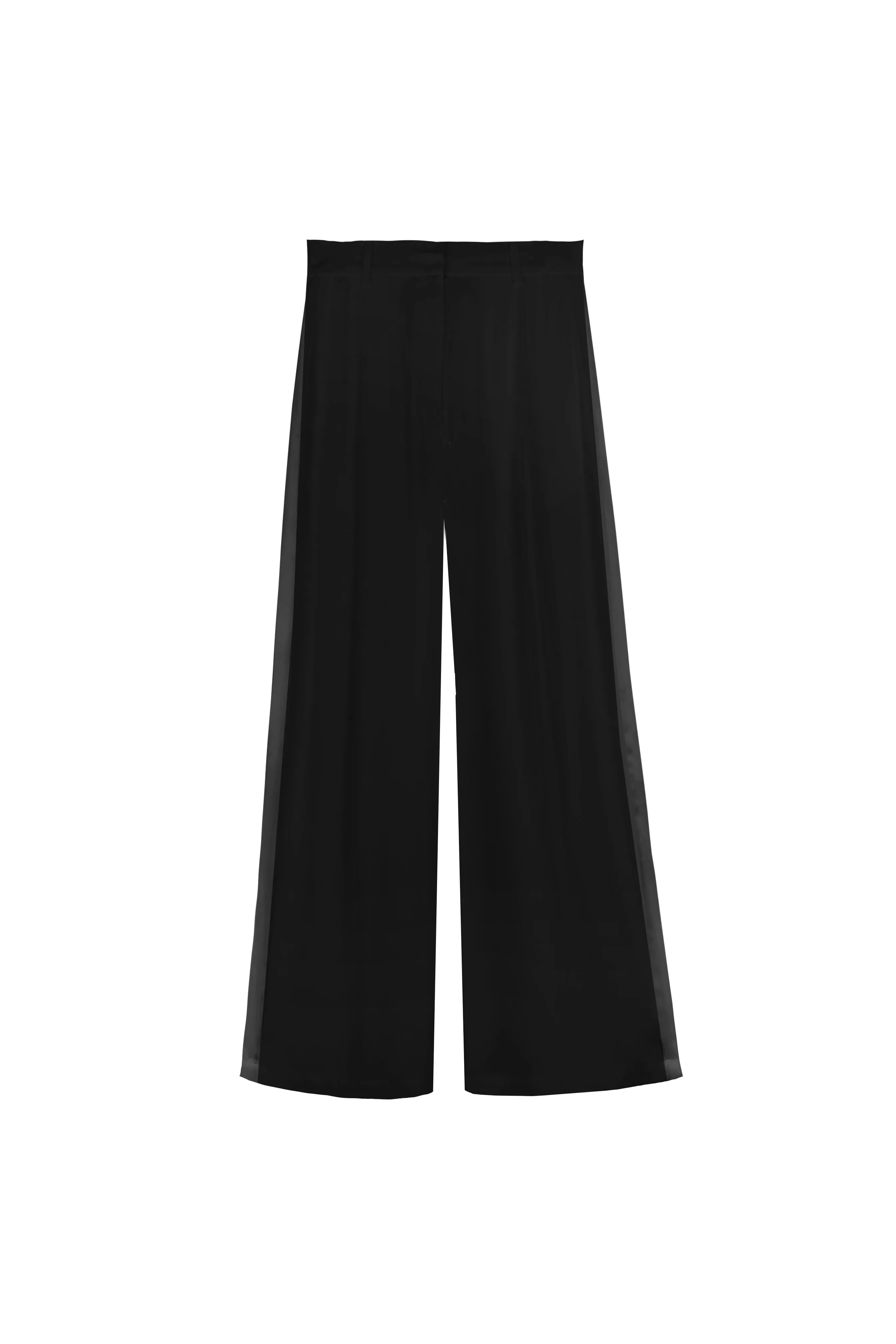 Tuxedo Silk Sun Pants - Black