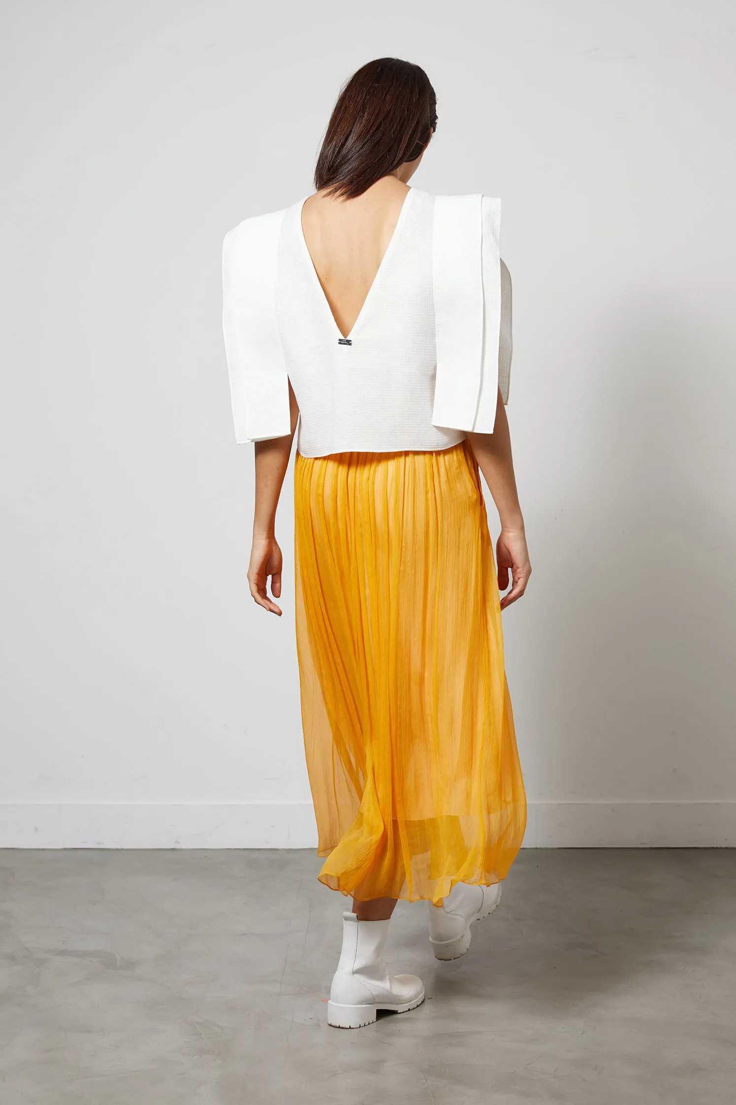 TYPHON yellow - aerial silk skirt