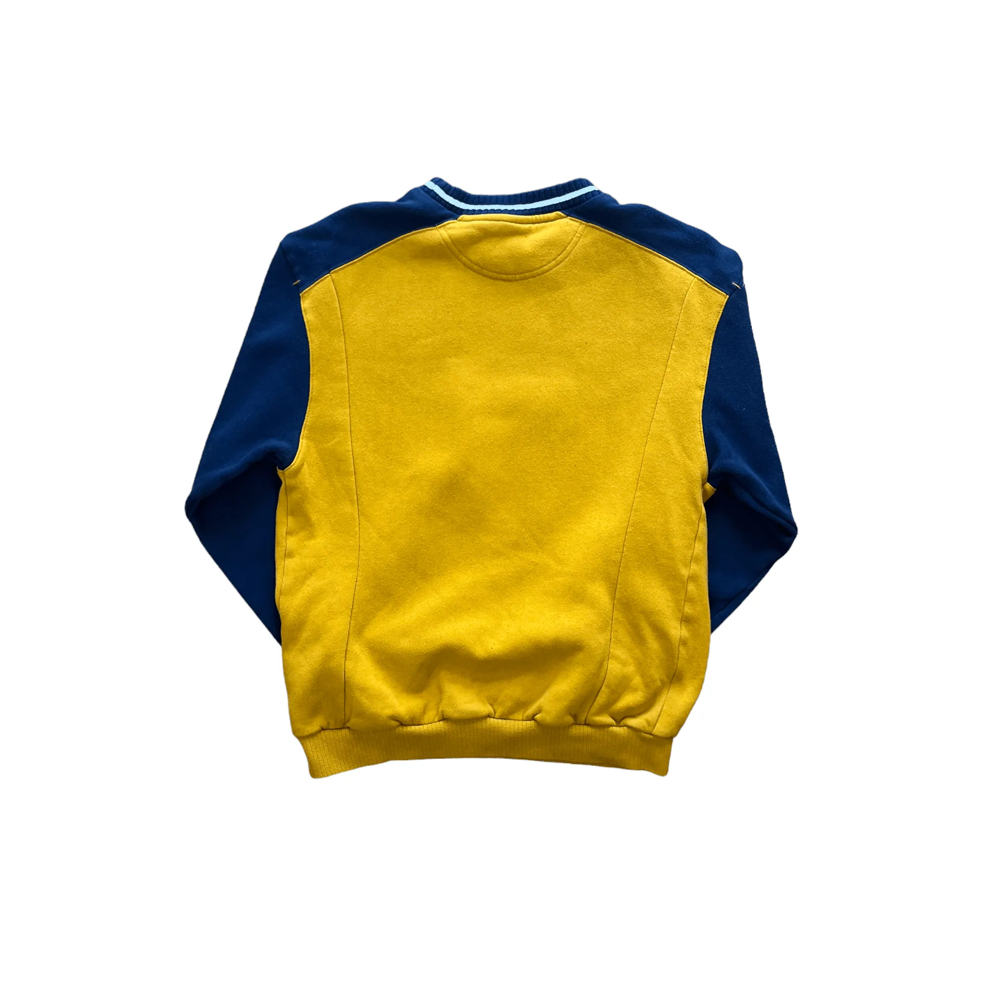 Vintage 90s Navy Blue   Yellow Nike Sweatshirt - Recommended Size - Small