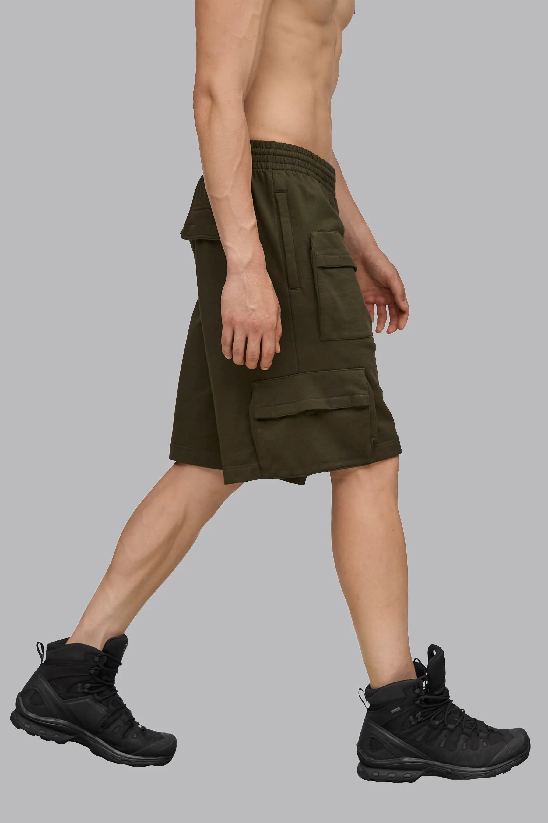 V_LYFE420 9" CARGO SHORTS - Khaki