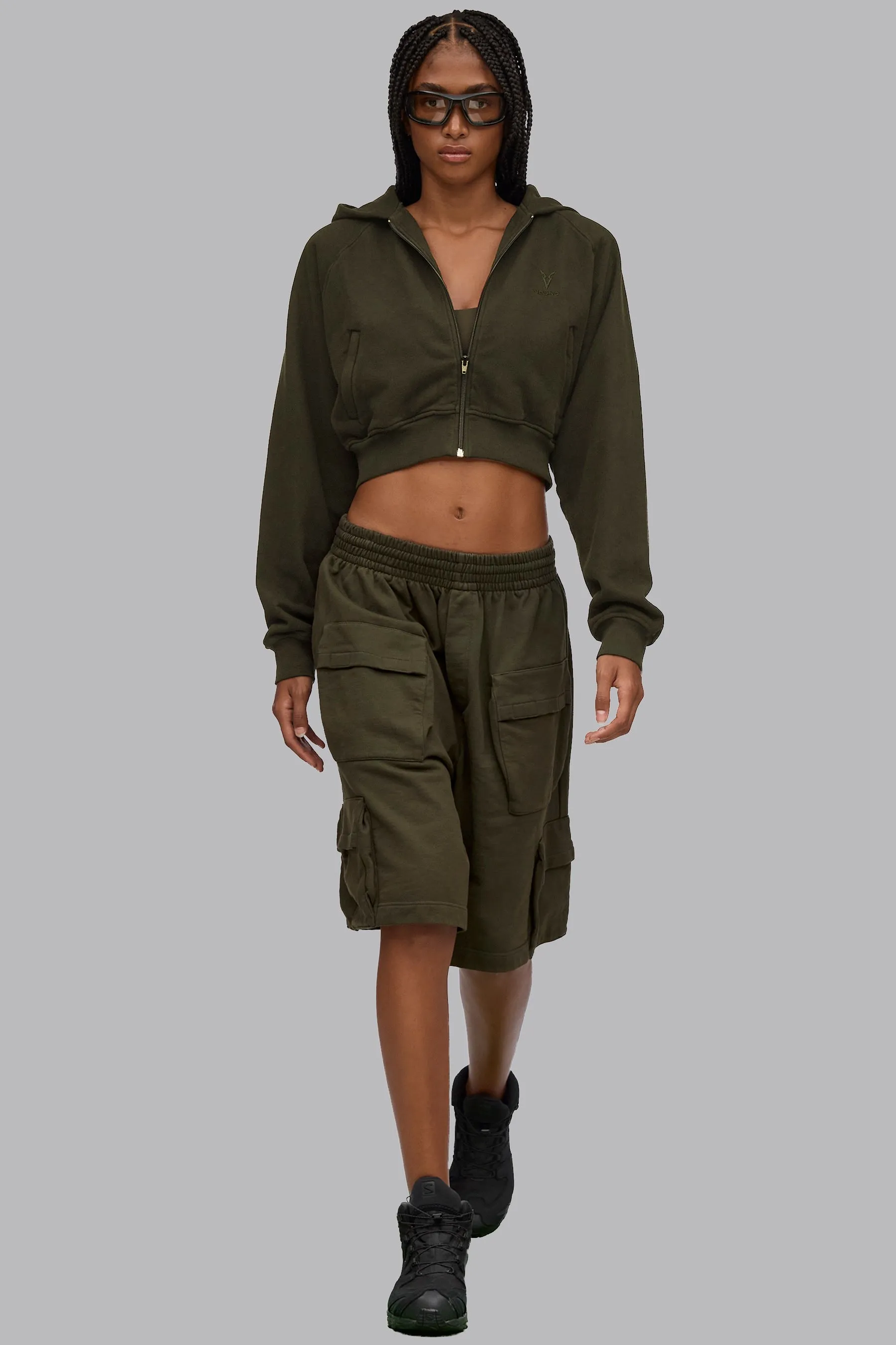 V_LYFE420 9" CARGO SHORTS - Khaki