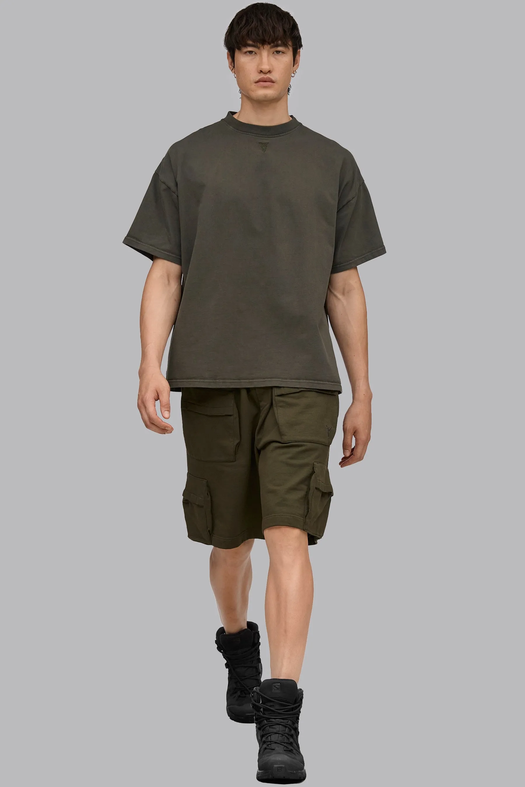 V_LYFE420 9" CARGO SHORTS - Khaki