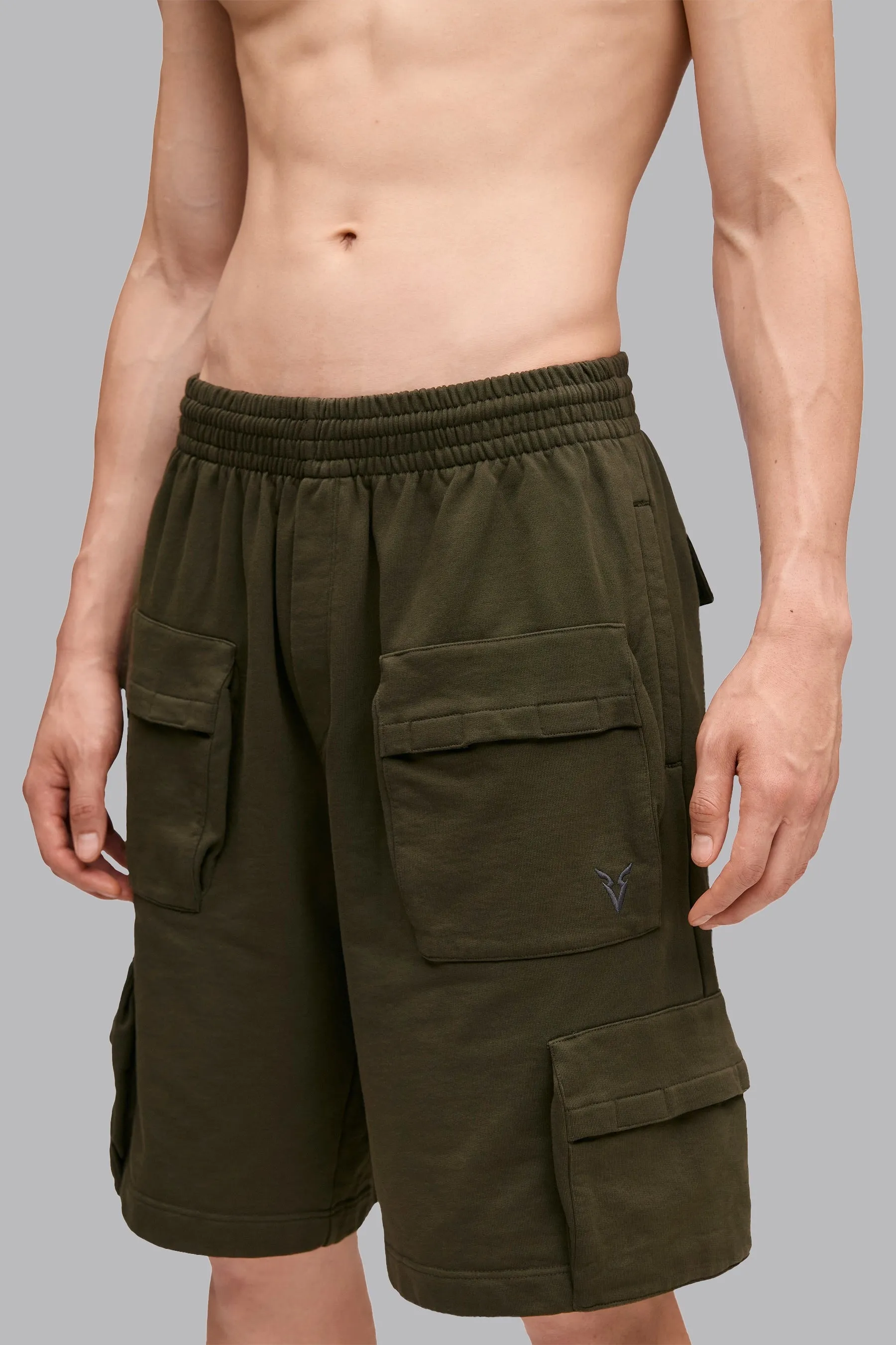 V_LYFE420 9" CARGO SHORTS - Khaki