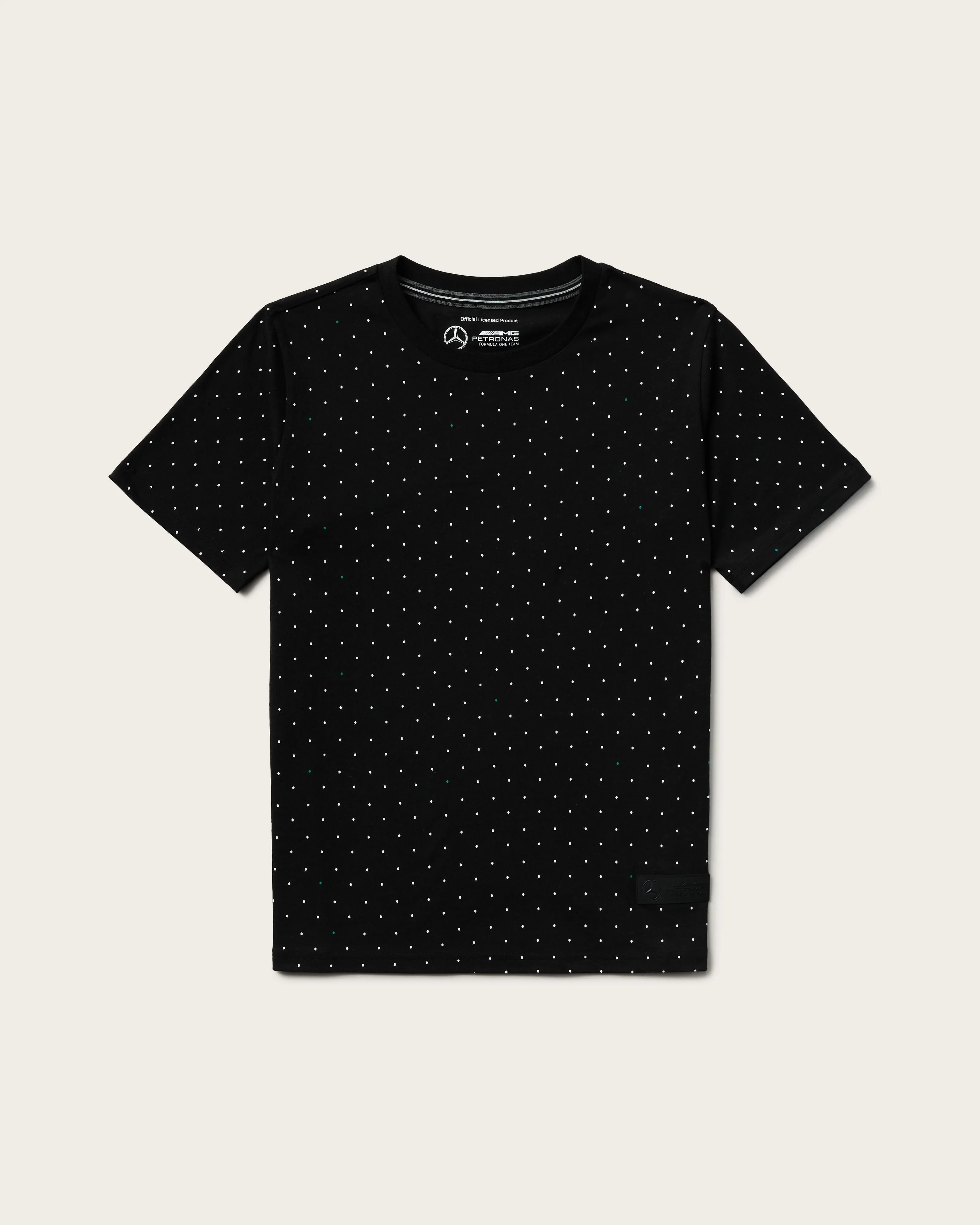 Womens Polka Dot Tee Black