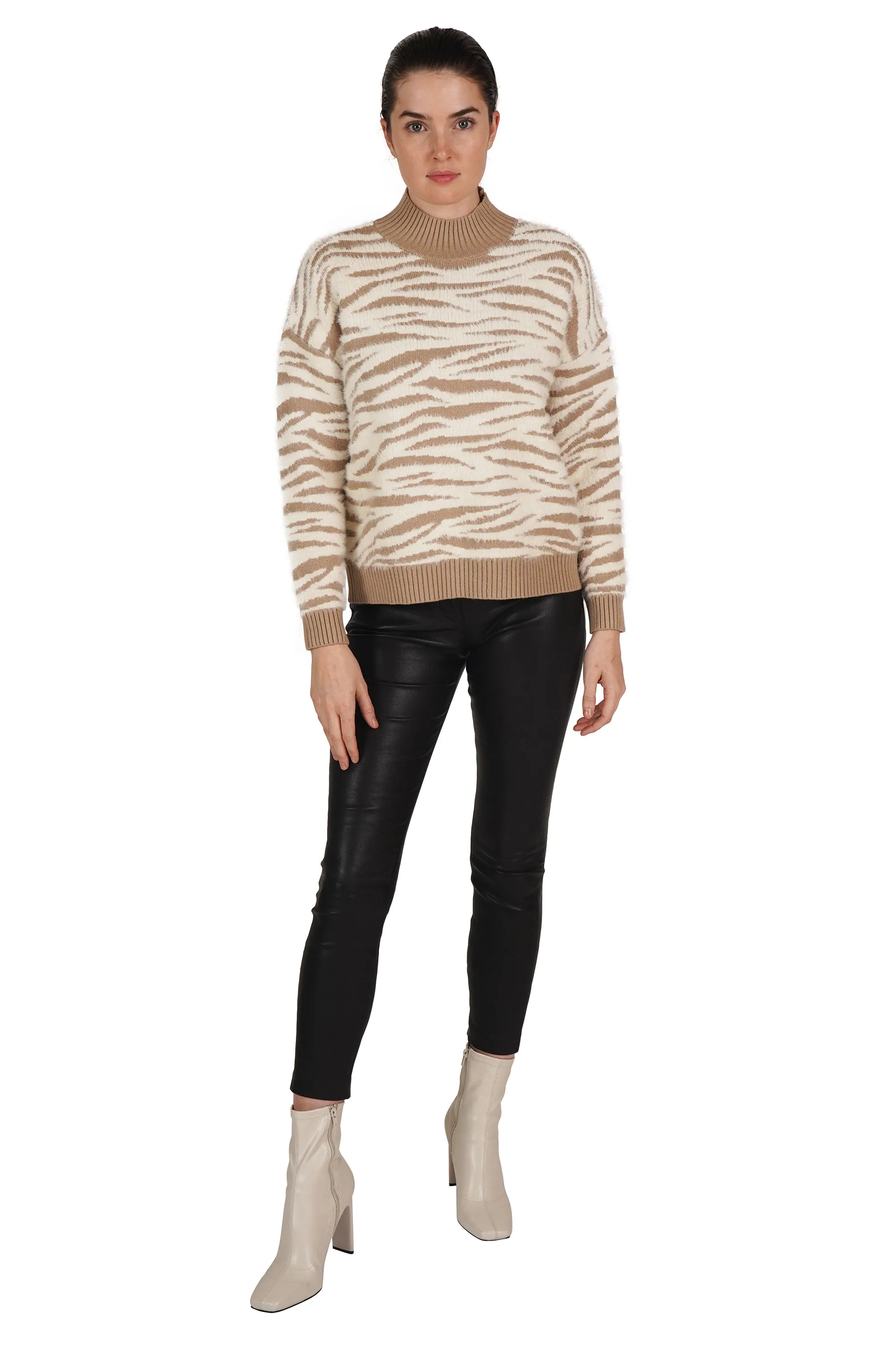 Zebra Fuzzy Pullover