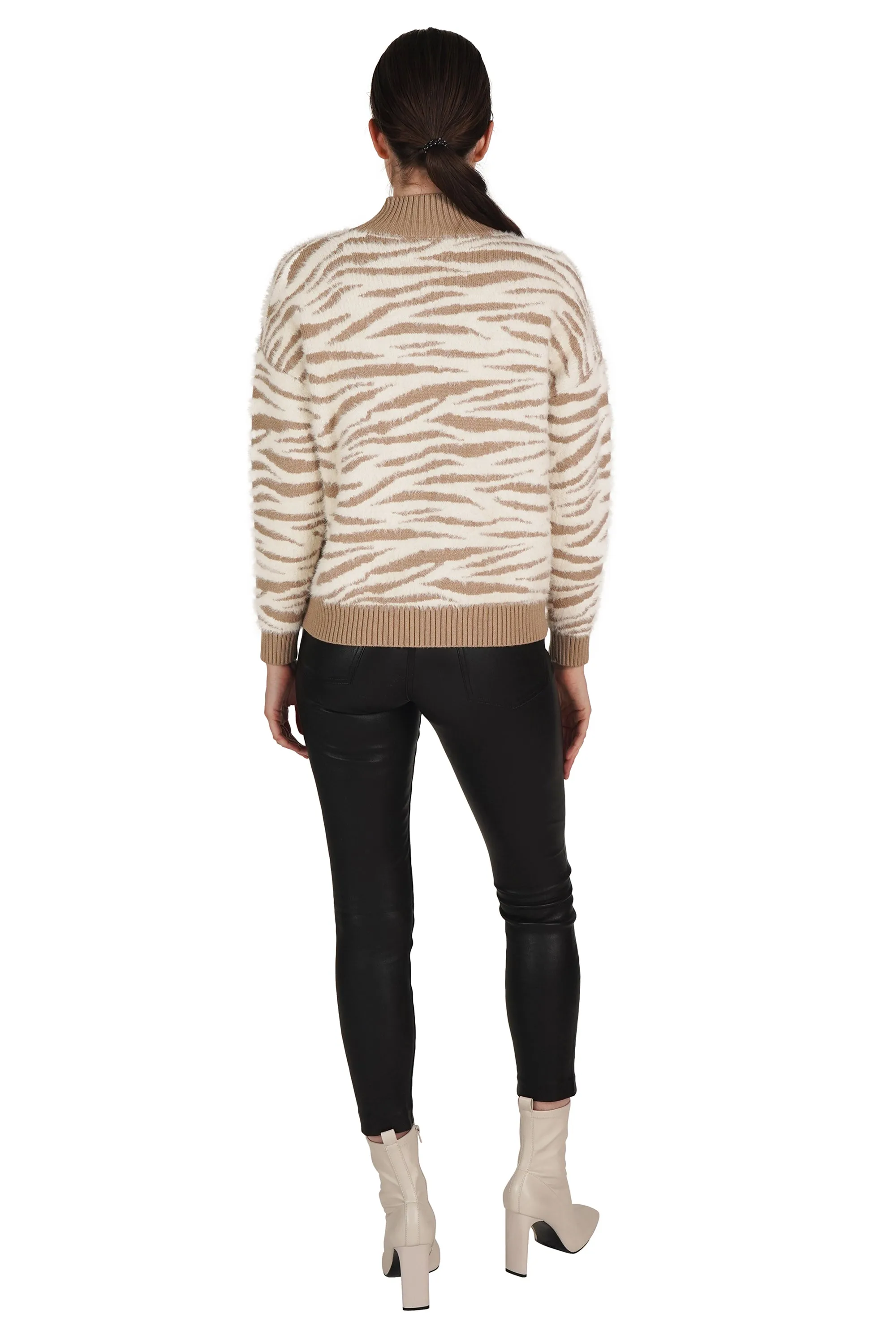 Zebra Fuzzy Pullover