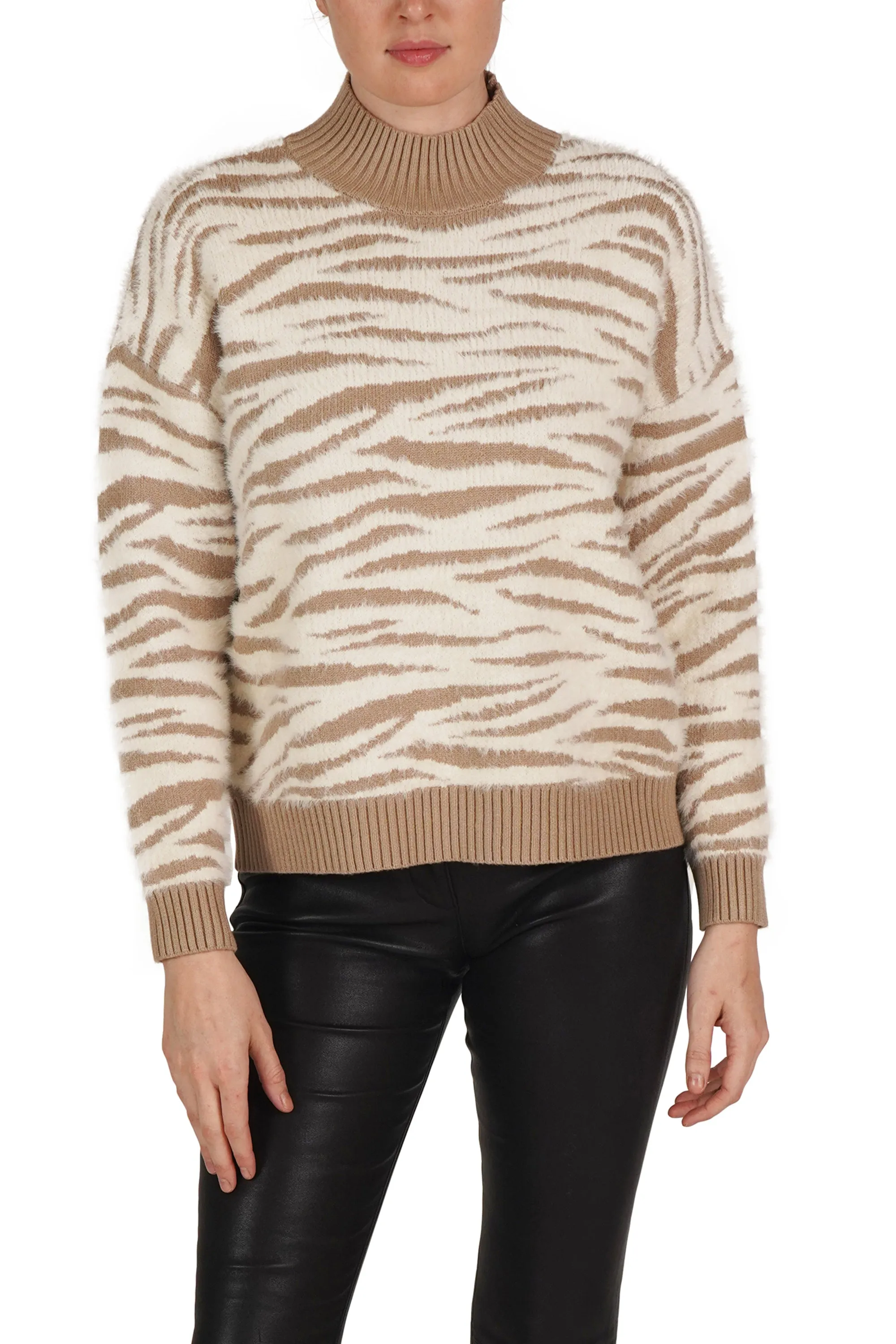 Zebra Fuzzy Pullover